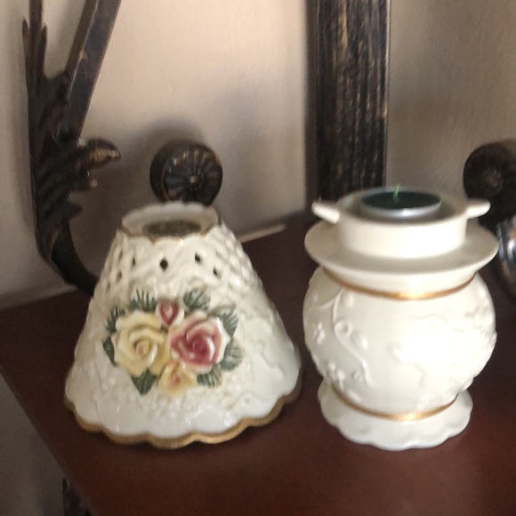 Ceramic Tea light candle lamp ceramic - Picture 2 of 6